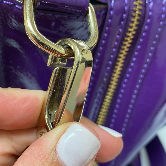 Kate Spade ♠️♠️♠️ Rare Camilla Street Purple Squared Cross Body Purse, Handbag - Picture 7 of 17